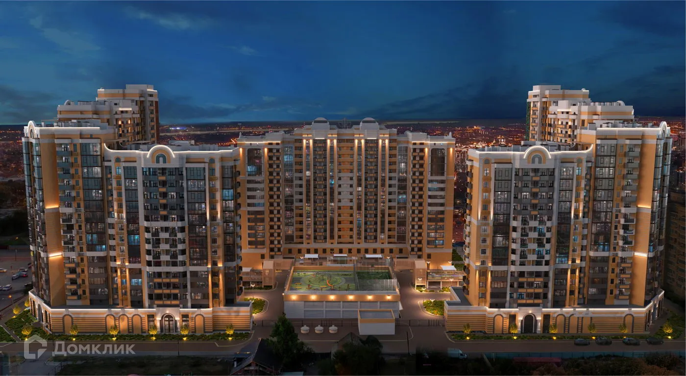 Планировка 1-комнатной квартиры 46.47 м² в ЖК Клубный квартал "Лотос Парк", г. Астрахань — фото 3