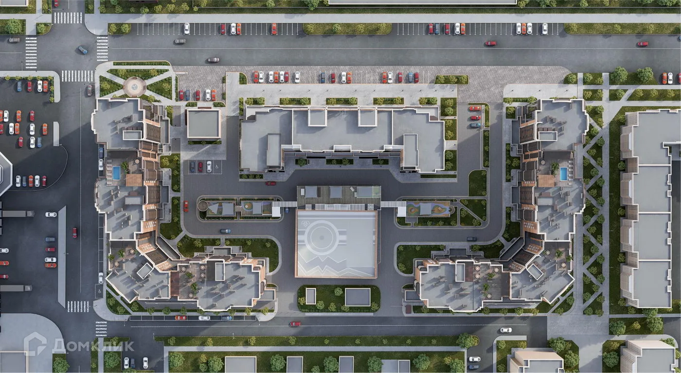 Планировка 2-комнатной квартиры 65.29 м² в ЖК Клубный квартал "Лотос Парк", г. Астрахань — фото 3