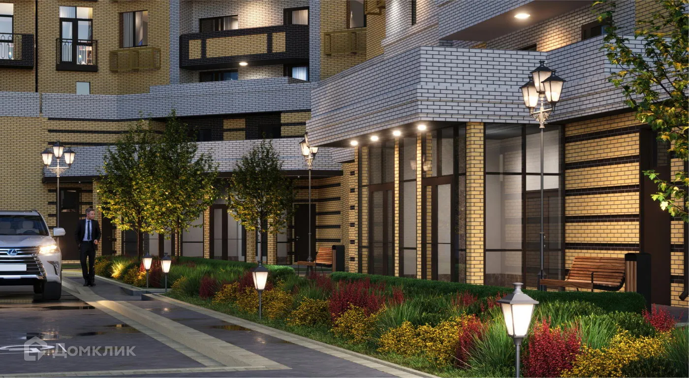 Планировка 2-комнатной квартиры 65.29 м² в ЖК Клубный квартал "Лотос Парк", г. Астрахань — фото 5