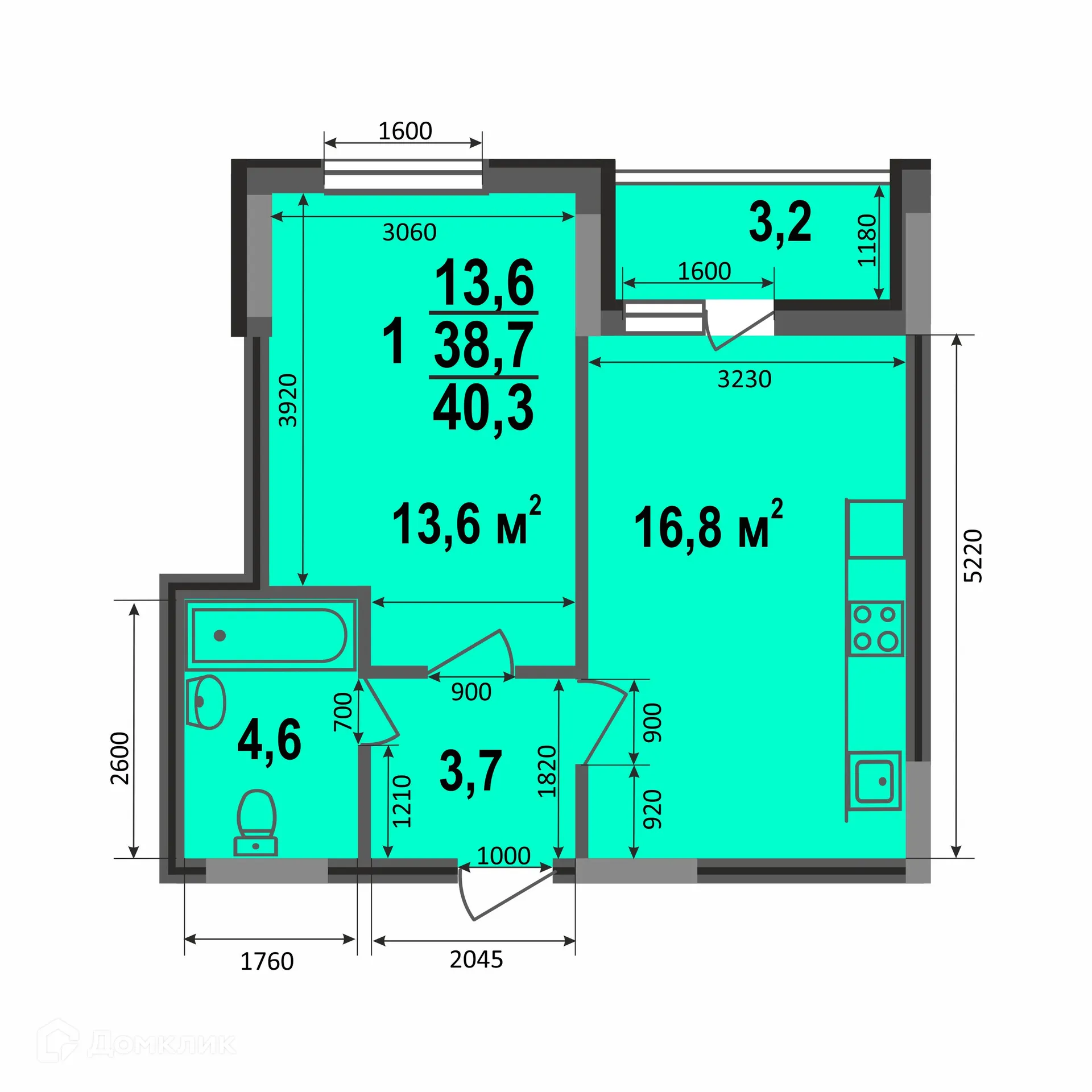 Фото квартиры в ЖК Смоленская 3а