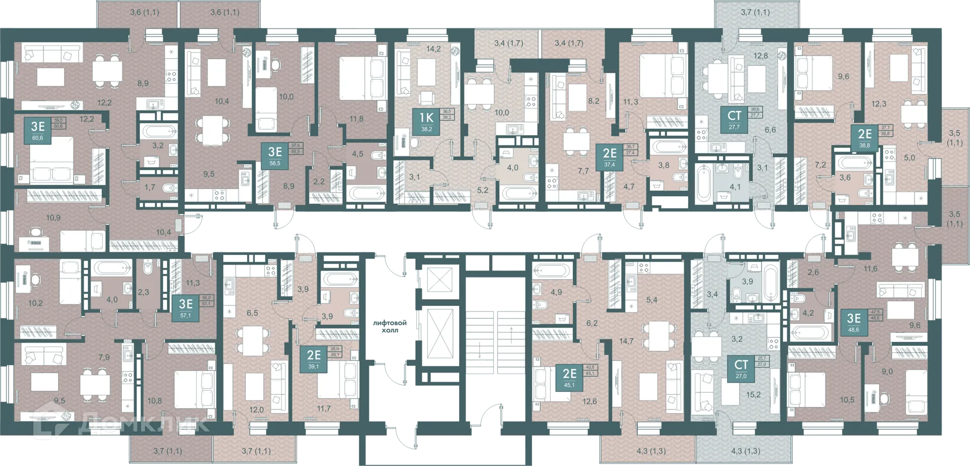 Фото квартиры в ЖК Дом по ул.Проезжая