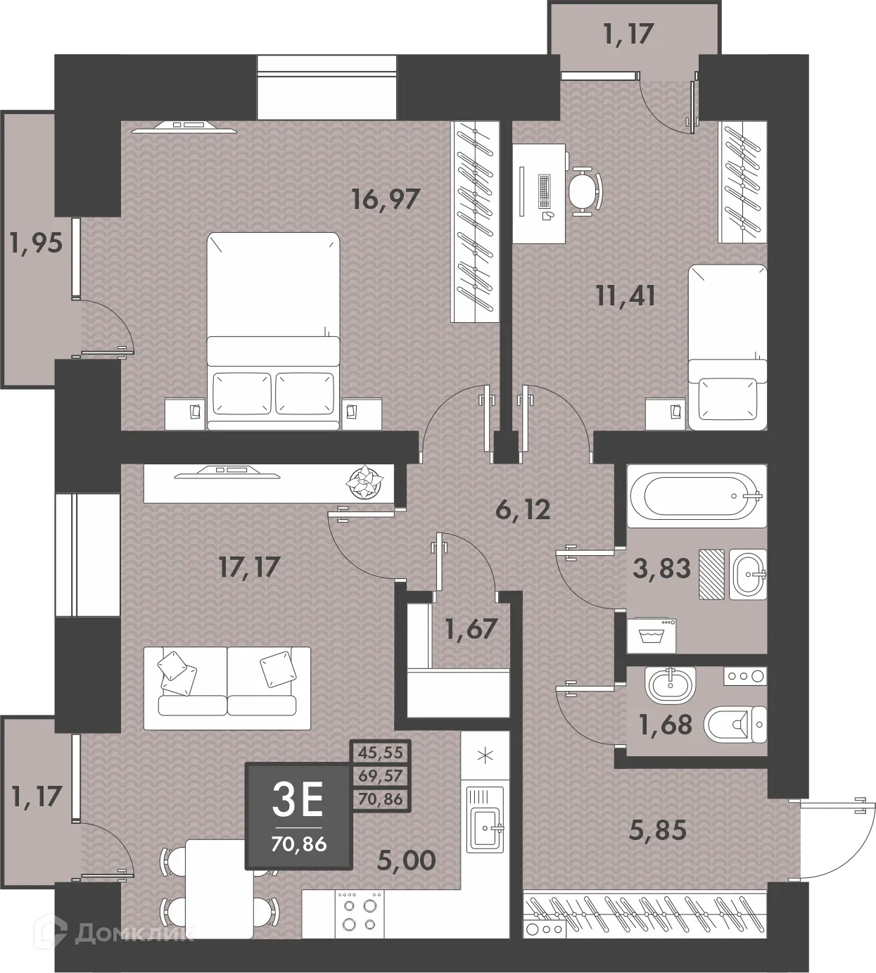 Фото квартиры в ЖК PRO ЖК НА PROЕЗЖЕЙ