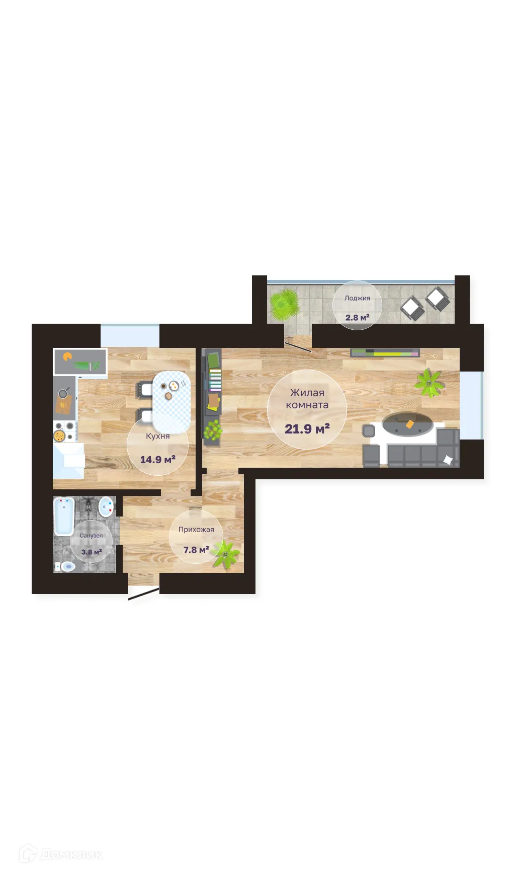 Фото квартиры в ЖК Багульник