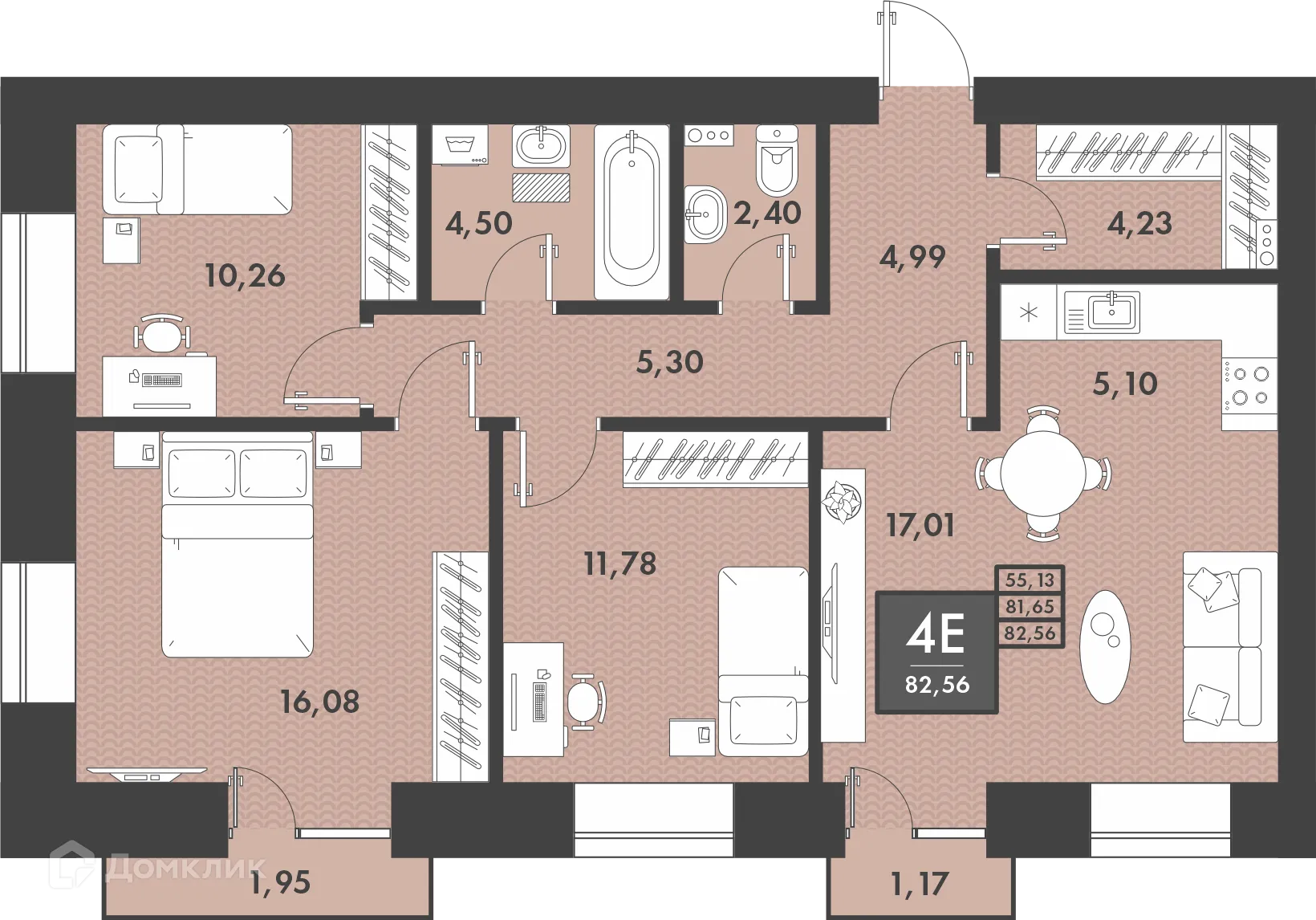 Фото квартиры в ЖК PRO ЖК НА PROЕЗЖЕЙ