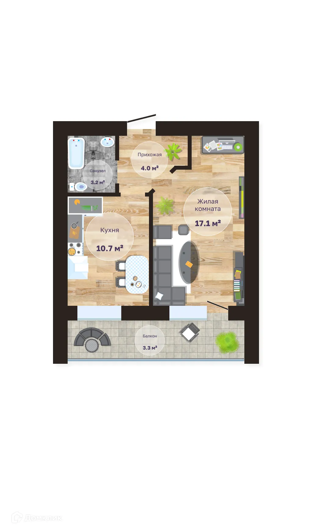 Фото квартиры в ЖК по ул. Кирова