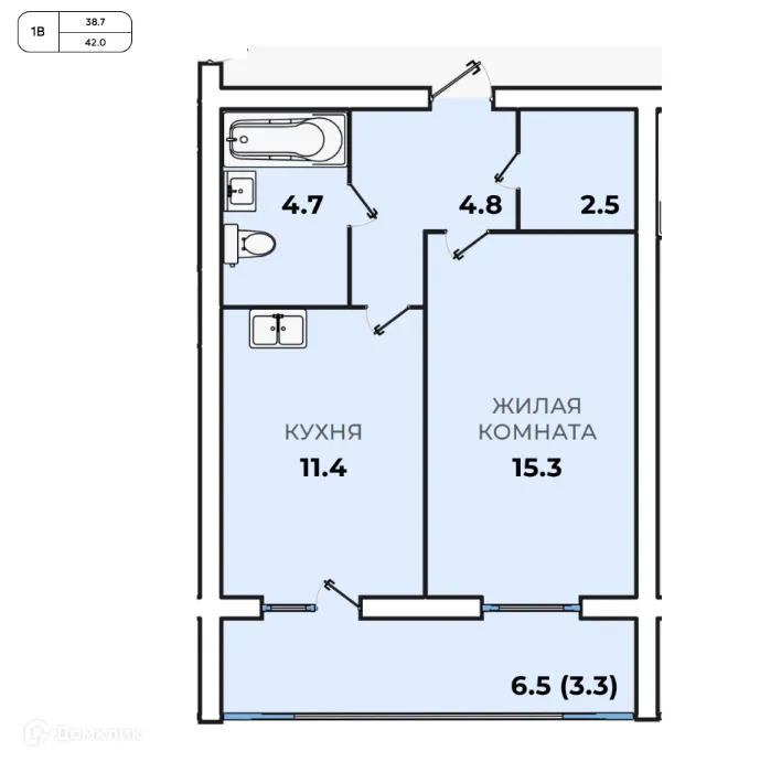 Фото квартиры в ЖК Дом по ул. Токмакова