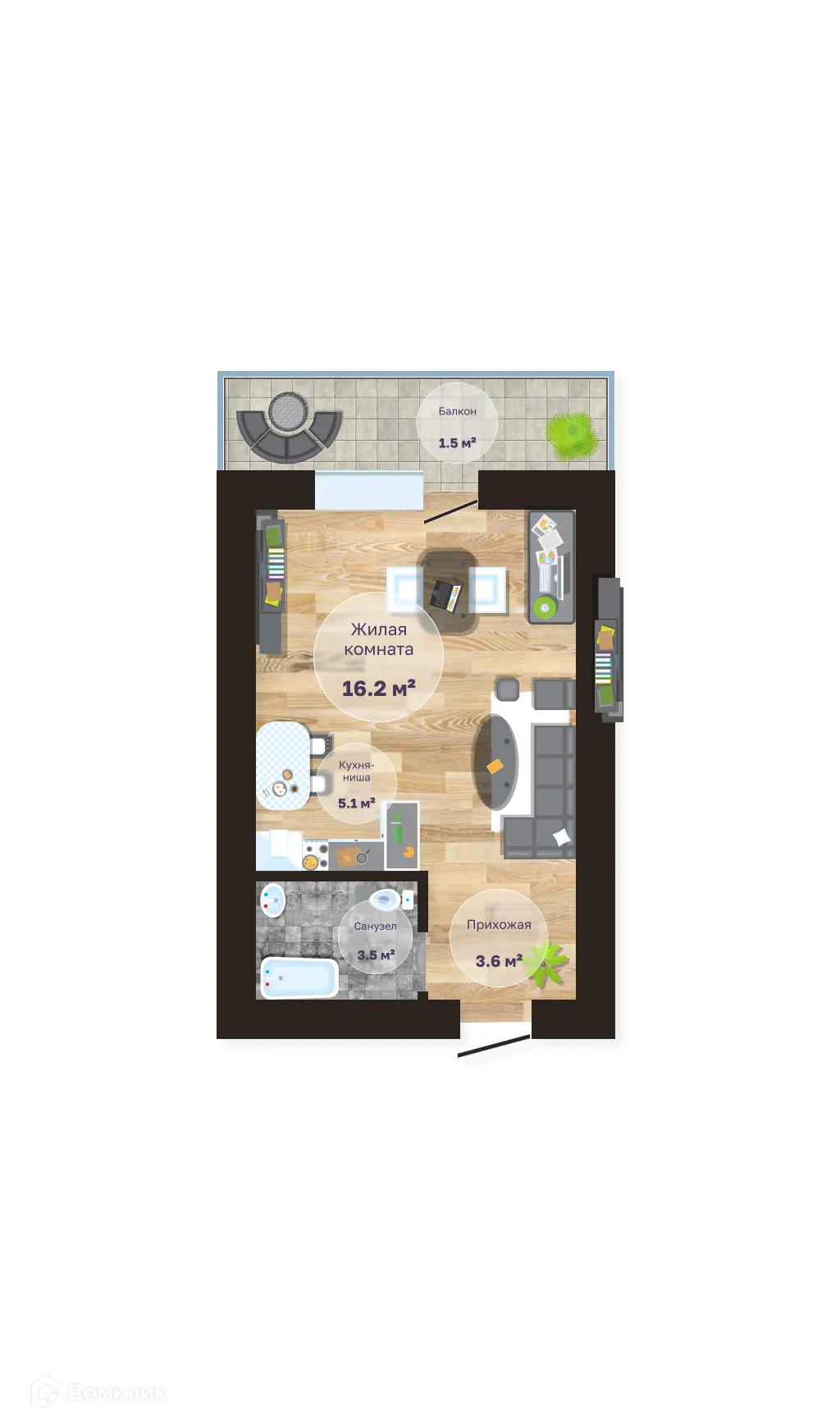 Фото квартиры в ЖК по ул. Кирова