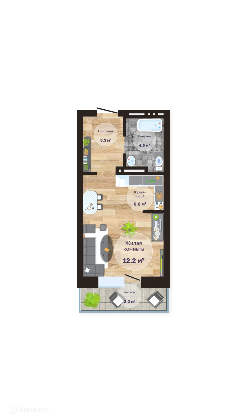 Фото квартиры в ЖК Дома по ул.Кирова