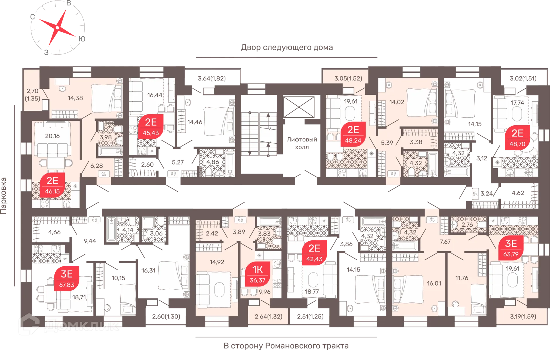Фото квартиры в ЖК Микрорайон Романовский