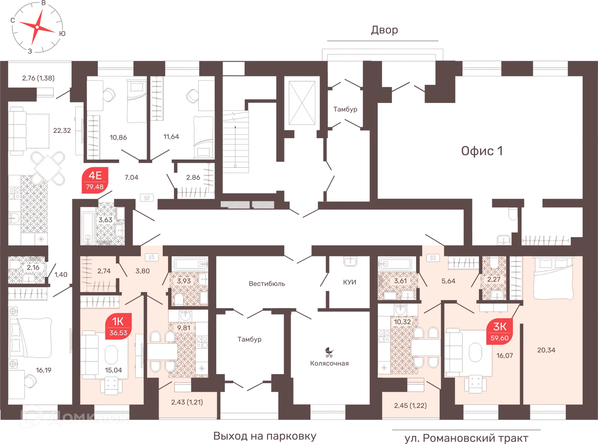 Фото квартиры в ЖК Микрорайон Романовский