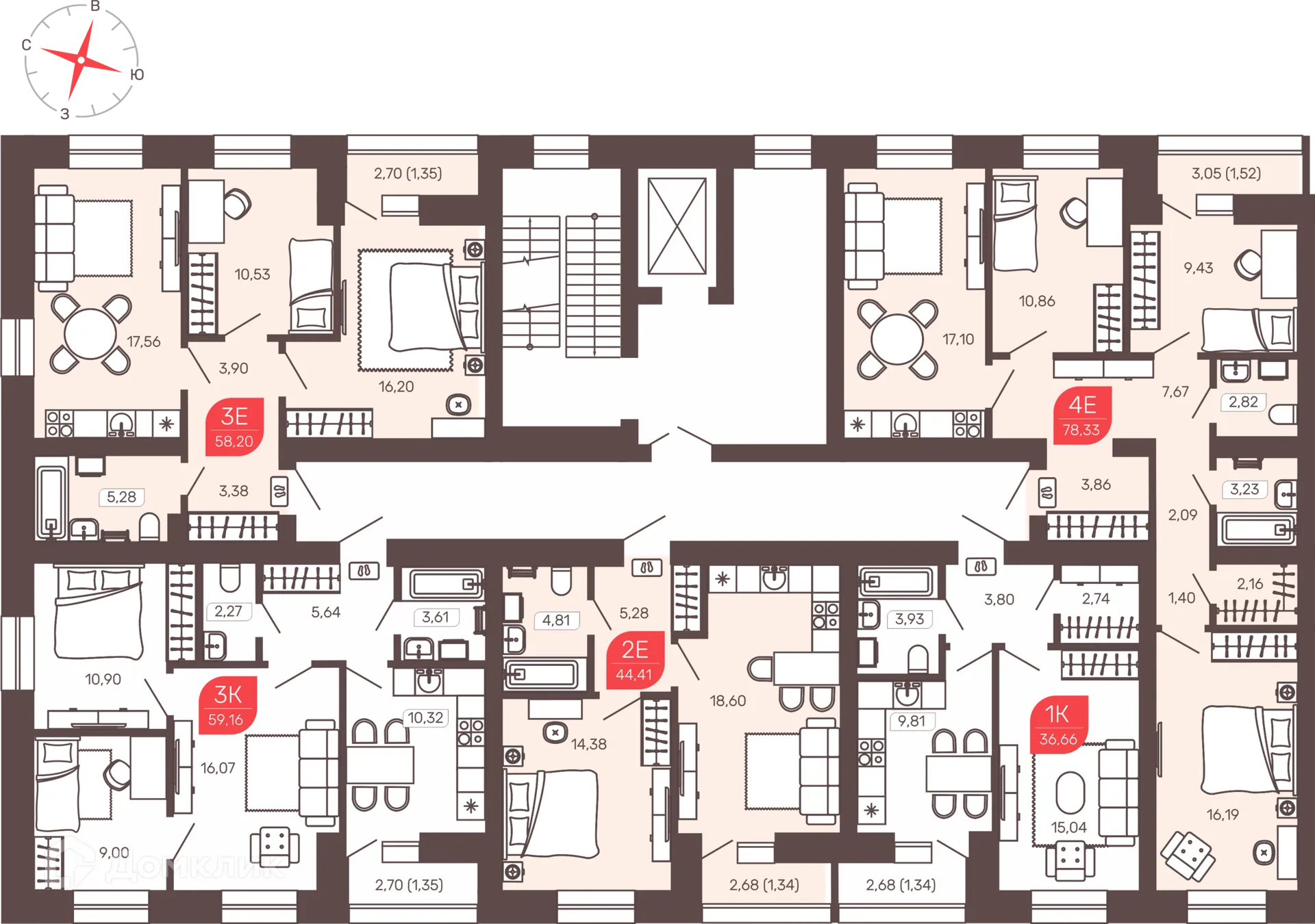 Фото квартиры в ЖК Микрорайон Романовский