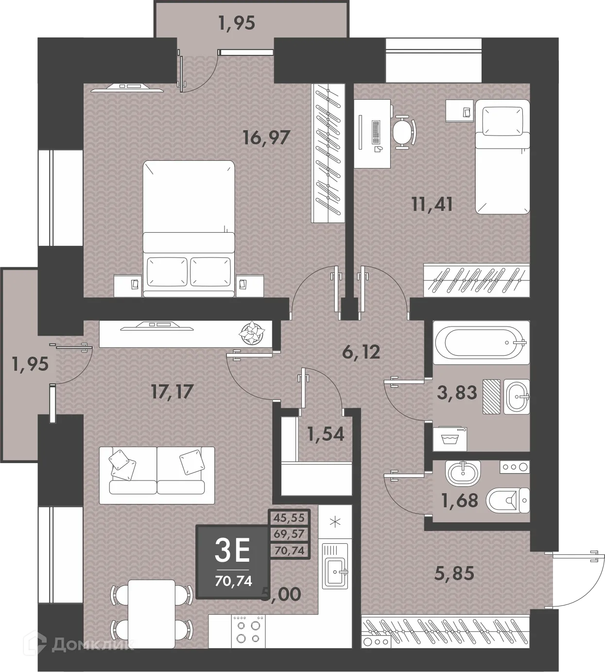 Фото квартиры в ЖК PRO ЖК НА PROЕЗЖЕЙ