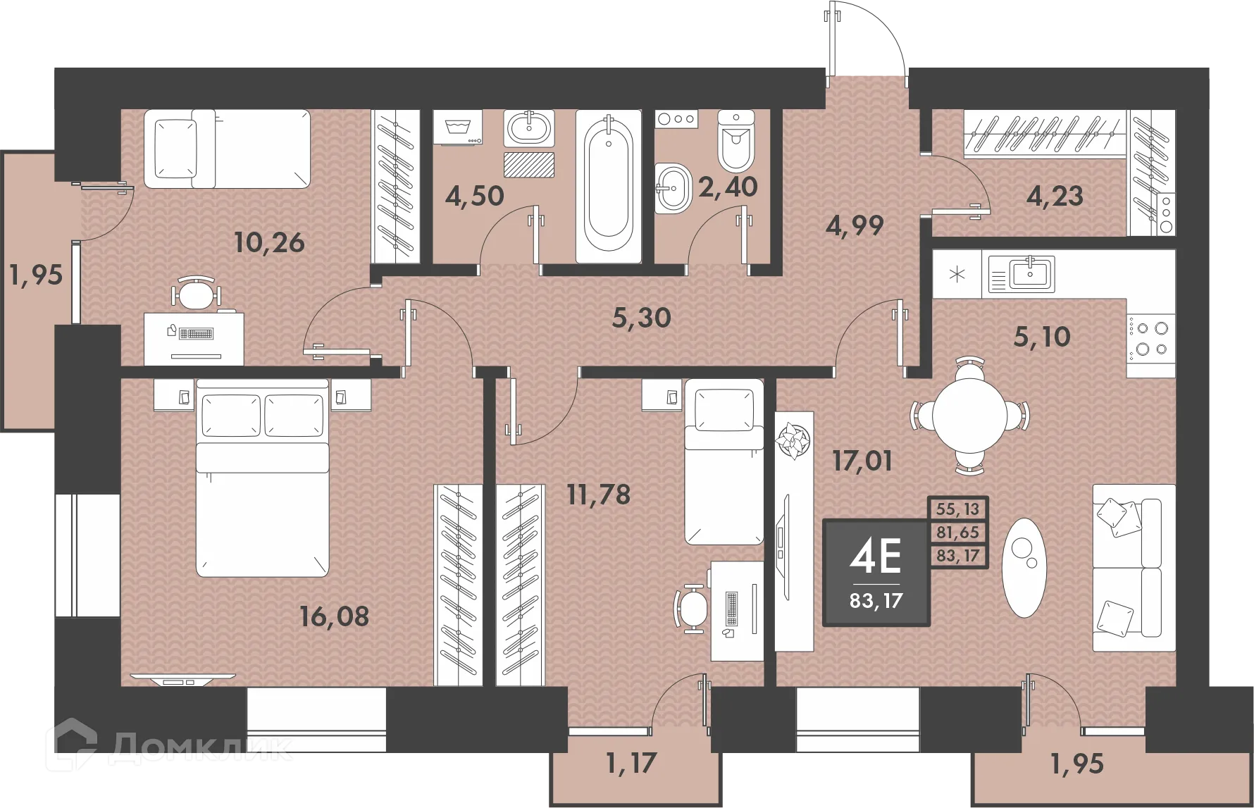 Фото квартиры в ЖК PRO ЖК НА PROЕЗЖЕЙ