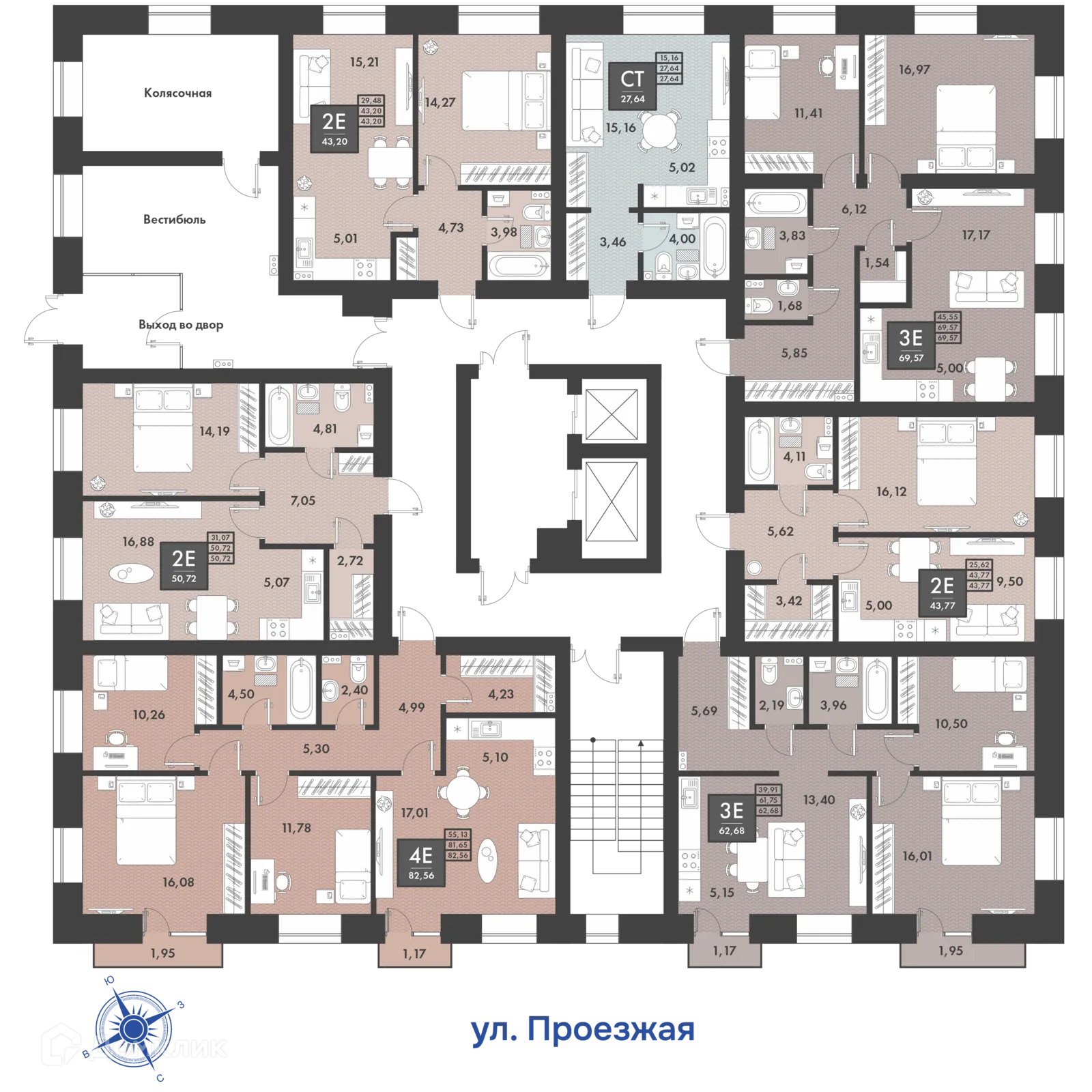 Фото квартиры в ЖК PRO ЖК НА PROЕЗЖЕЙ