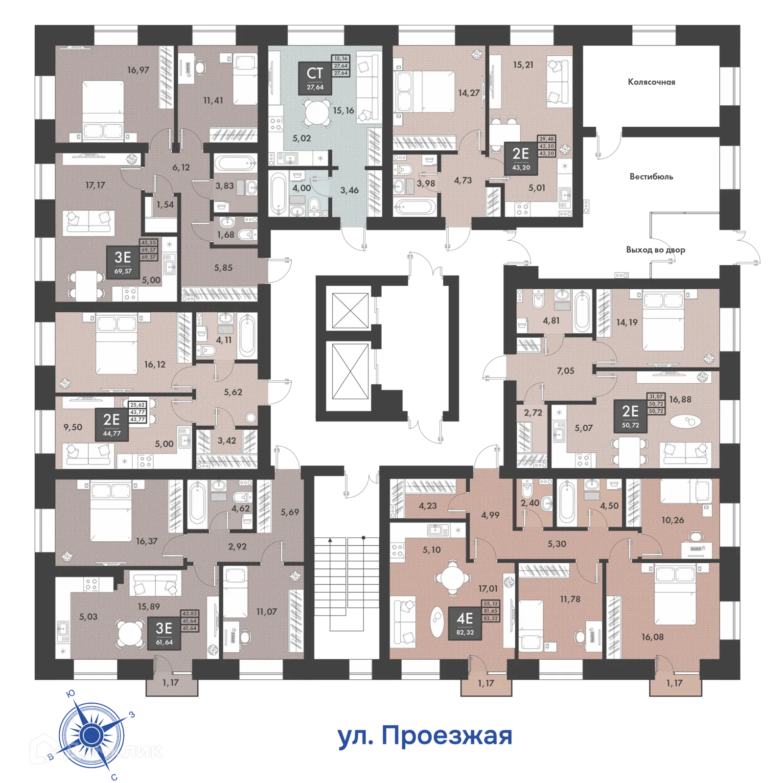 Фото квартиры в ЖК PRO ЖК НА PROЕЗЖЕЙ