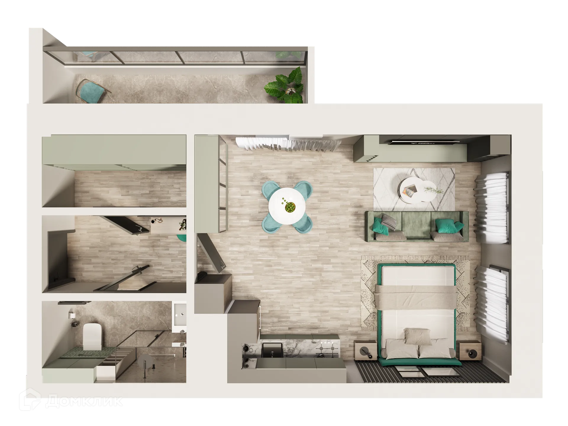 Фото квартиры в ЖК Красивый