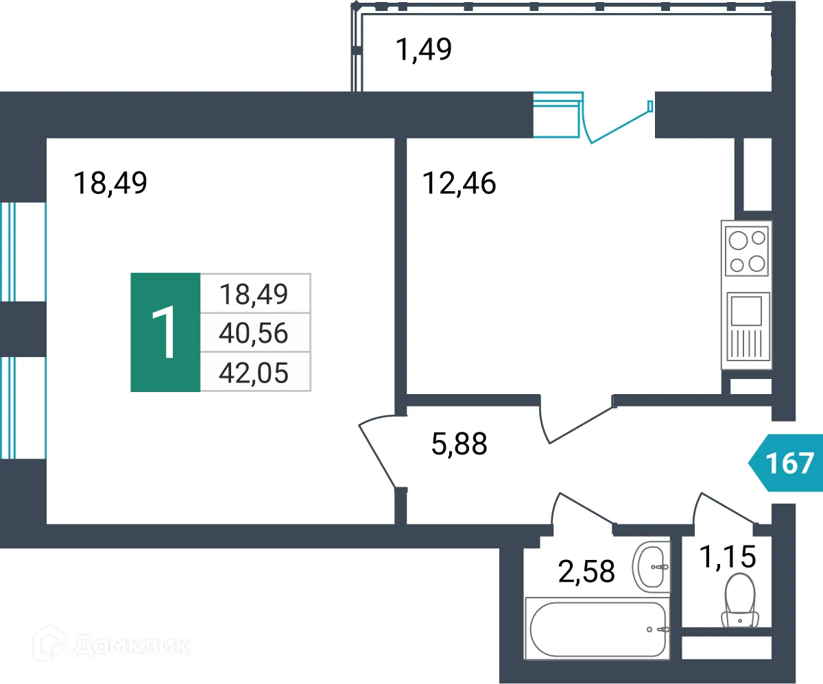 Фото квартиры в ЖК Красивый