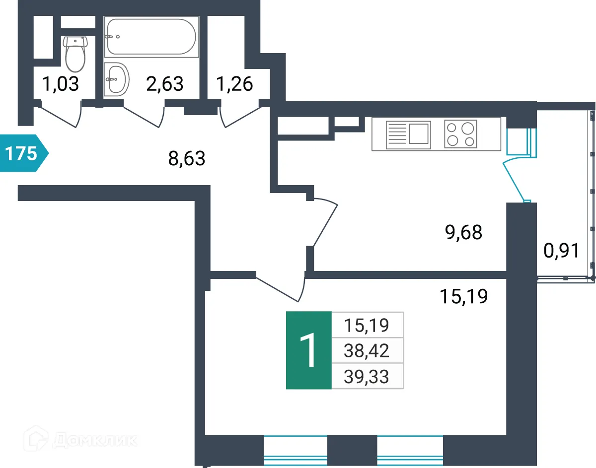 Фото квартиры в ЖК Красивый