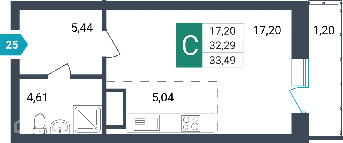 Фото квартиры в ЖК Красивый