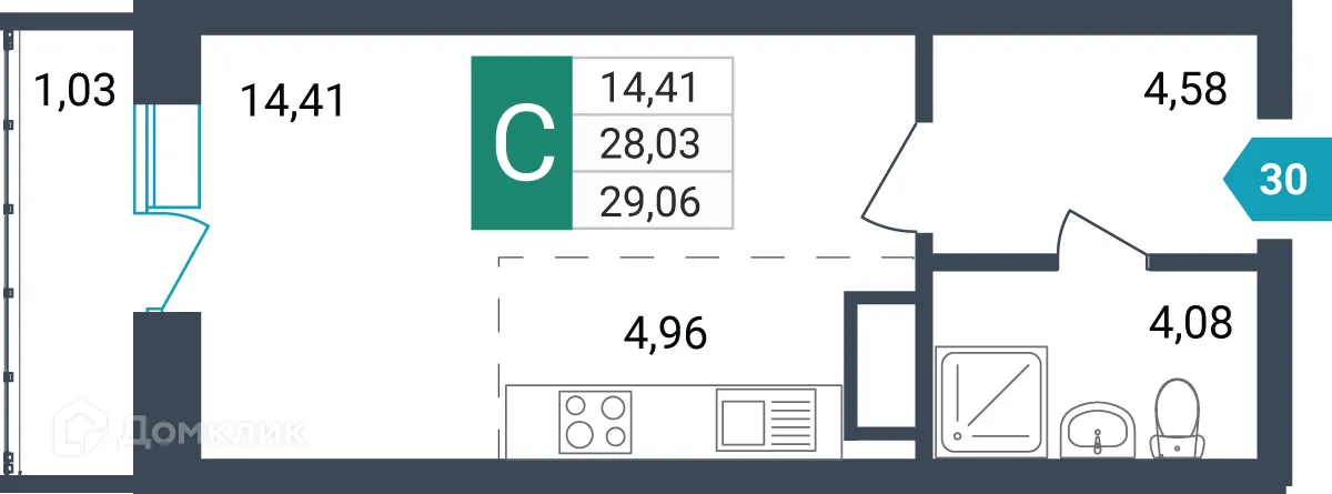 Фото квартиры в ЖК Красивый