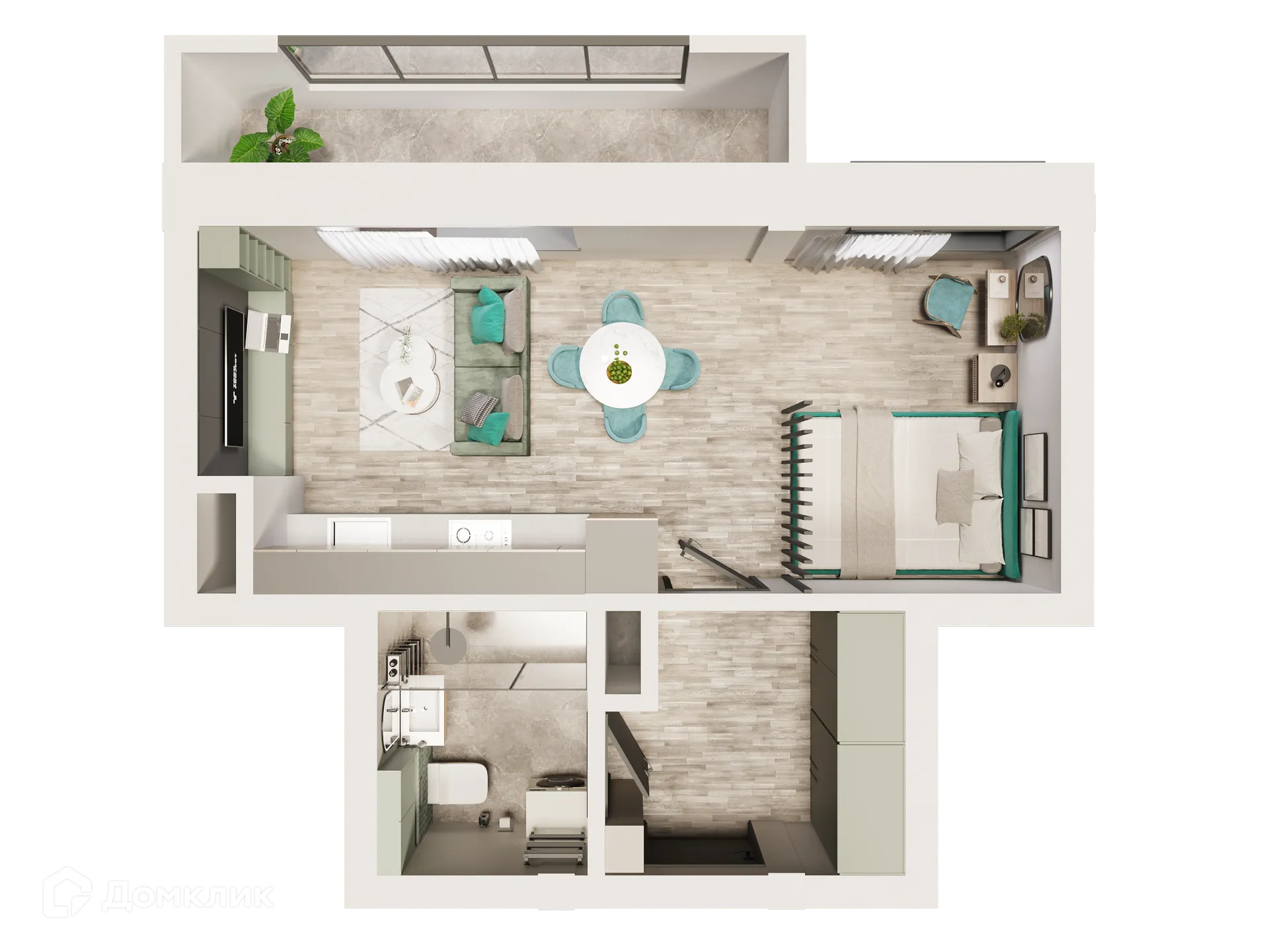 Фото квартиры в ЖК Красивый