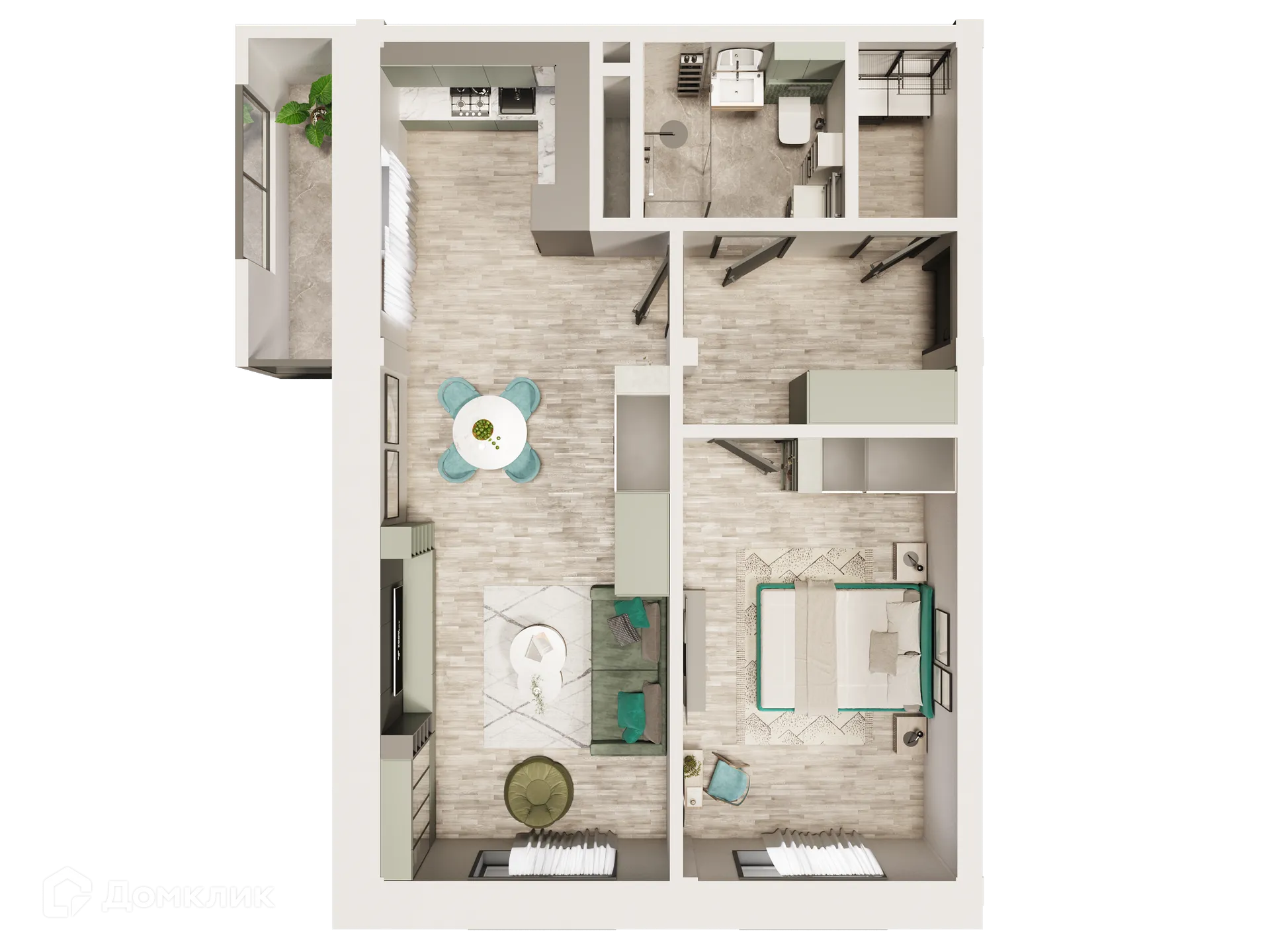 Фото квартиры в ЖК Красивый