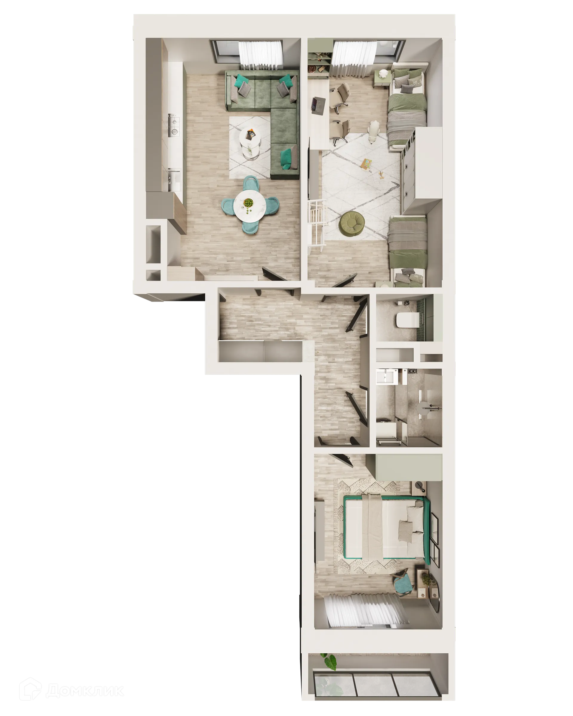 Фото квартиры в ЖК Красивый