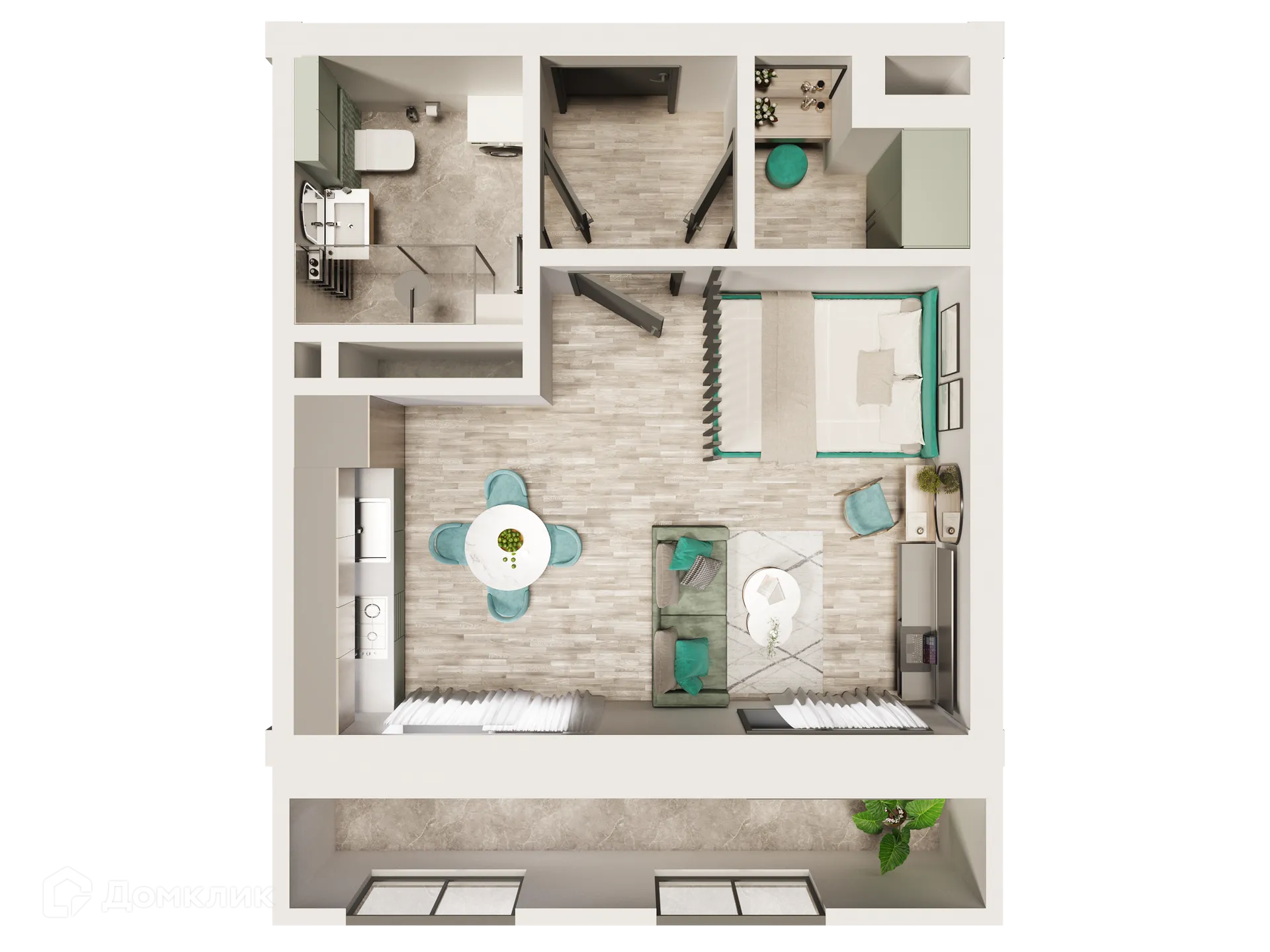 Фото квартиры в ЖК Красивый