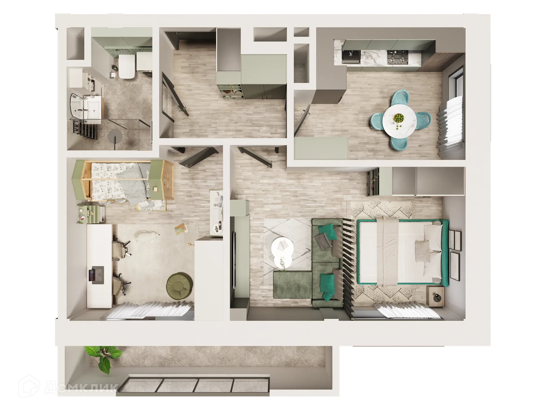 Фото квартиры в ЖК Красивый