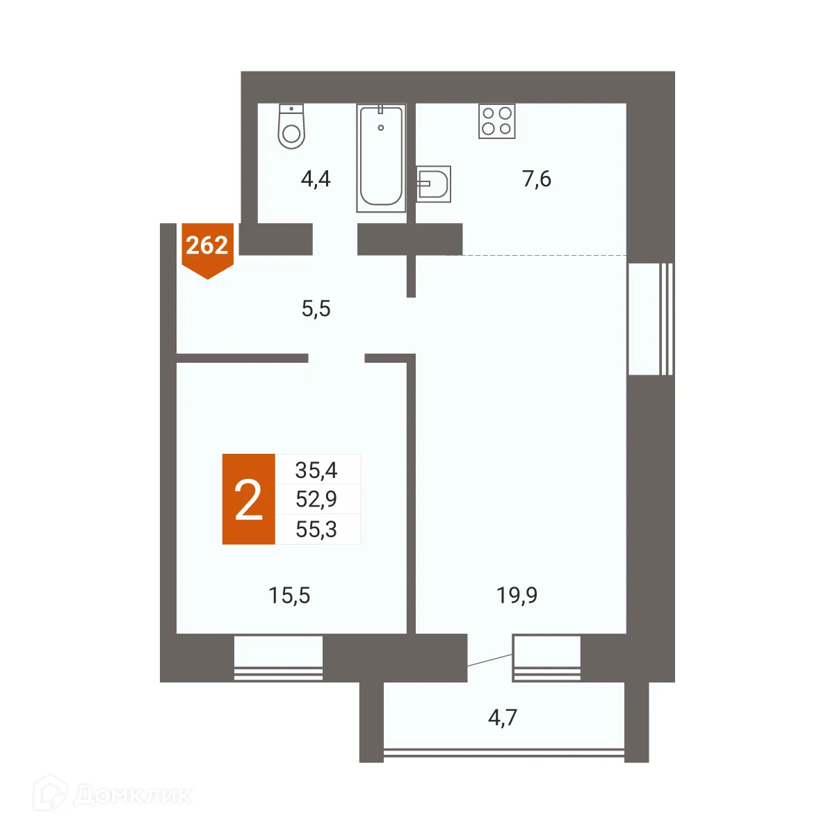 Фото квартиры в ЖК "3 микрорайон"