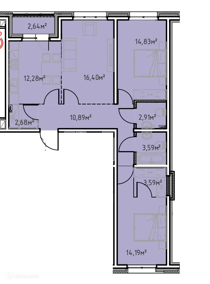 Фото квартиры в ЖК "Zenith (Зенит)"