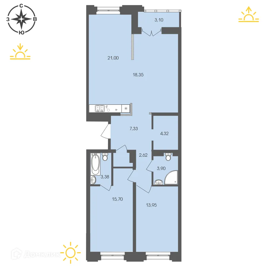 Фото квартиры в ЖК Автограф