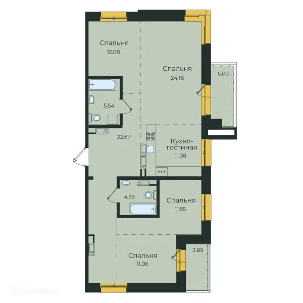 Квартира в ЖК "Семья"