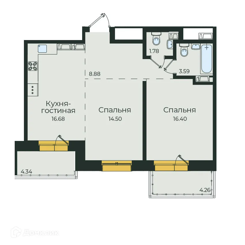 Фото квартиры в ЖК "Семья"