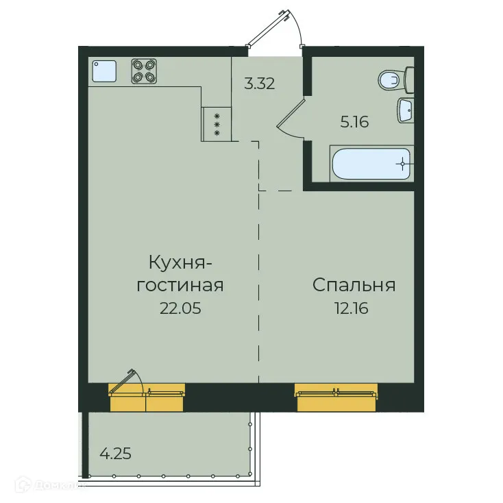 Фото квартиры в ЖК "Семья"