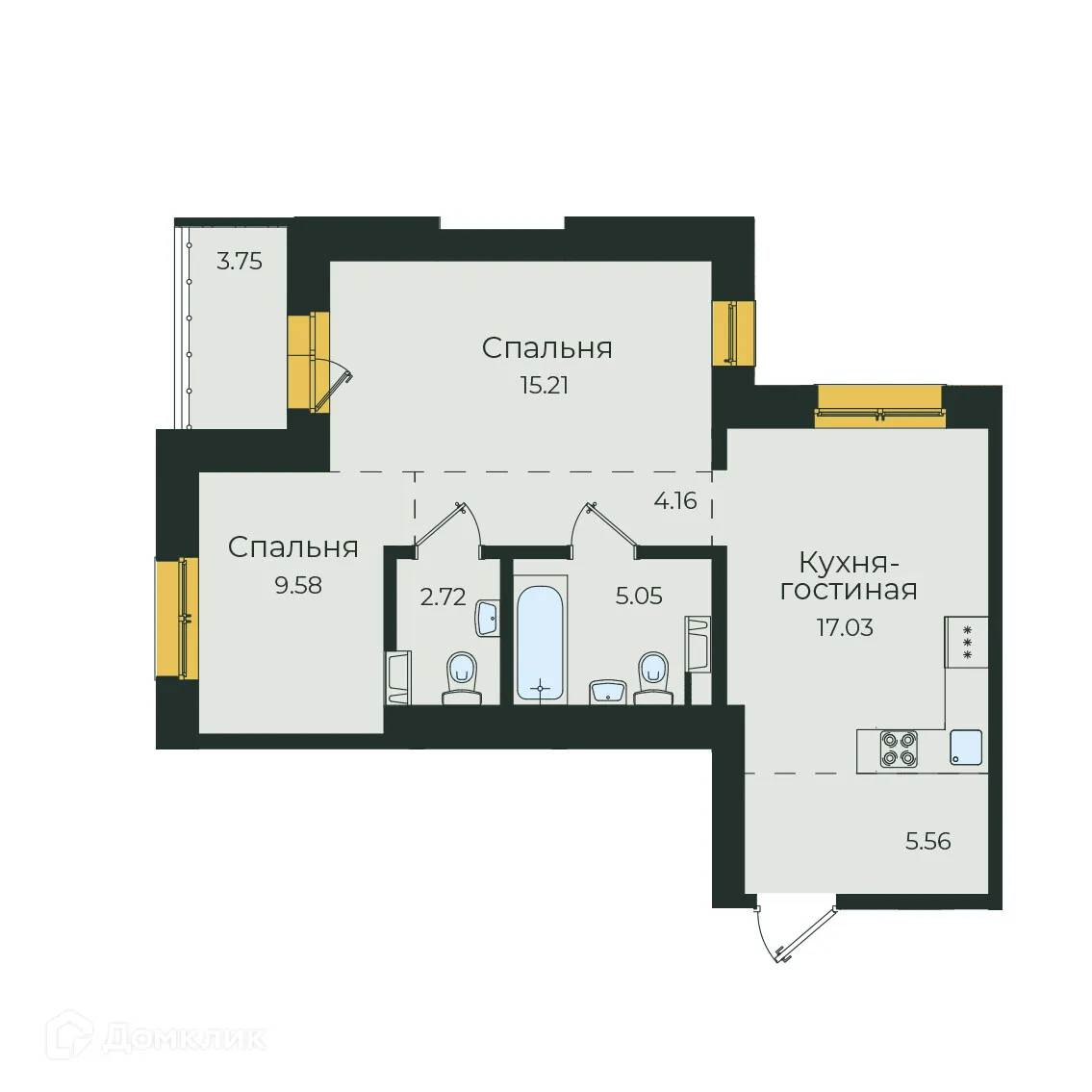 Фото квартиры в ЖК "Семья"