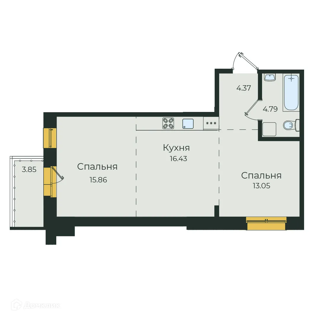 Фото квартиры в ЖК "Семья"