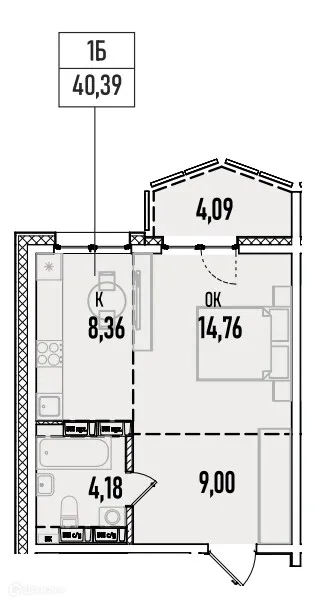 Фото квартиры в ЖК Аквамарин авторский дом на Донской