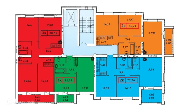 2 комн. в ЖК Кооперативный