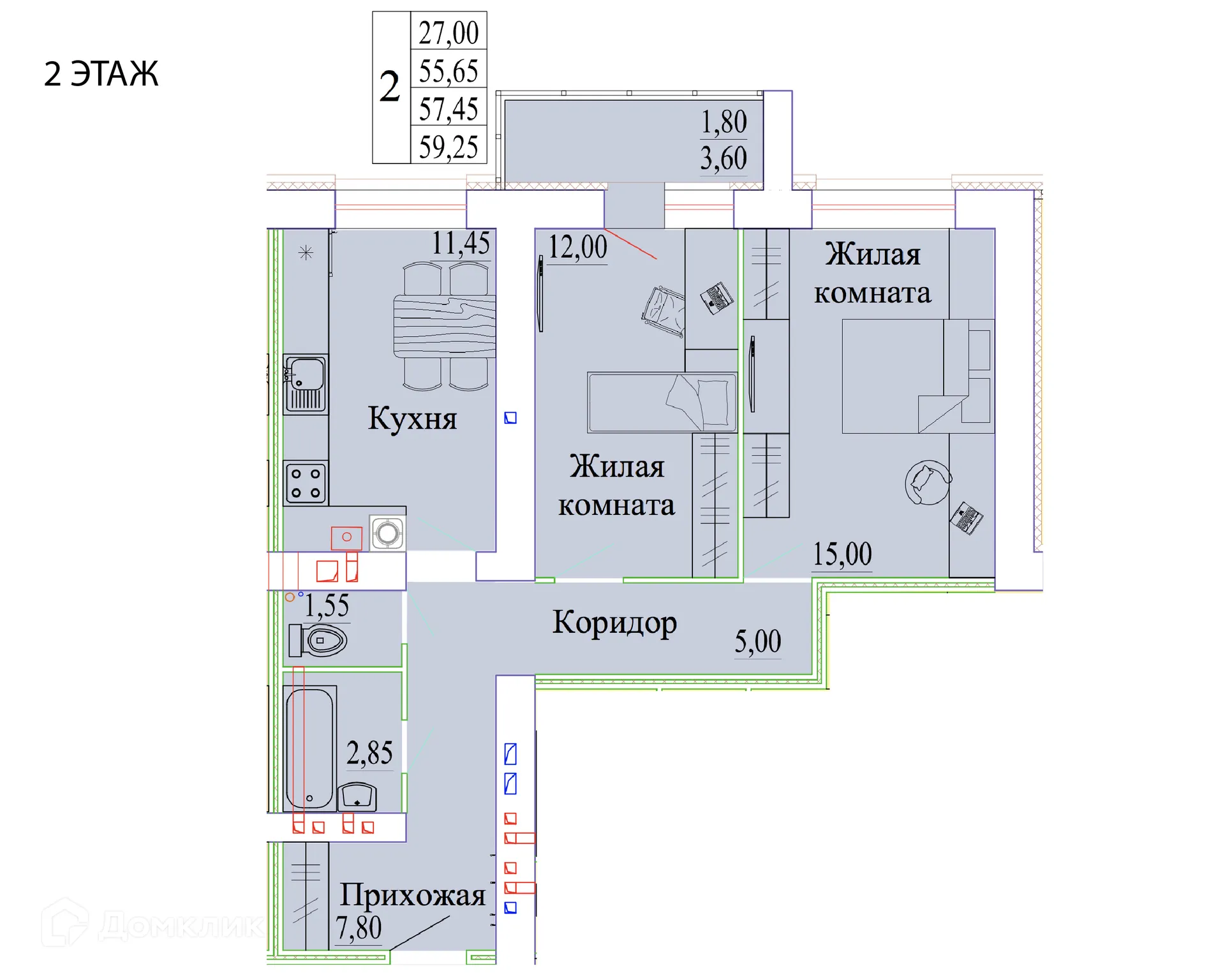 Фото квартиры в ЖК Ильинский