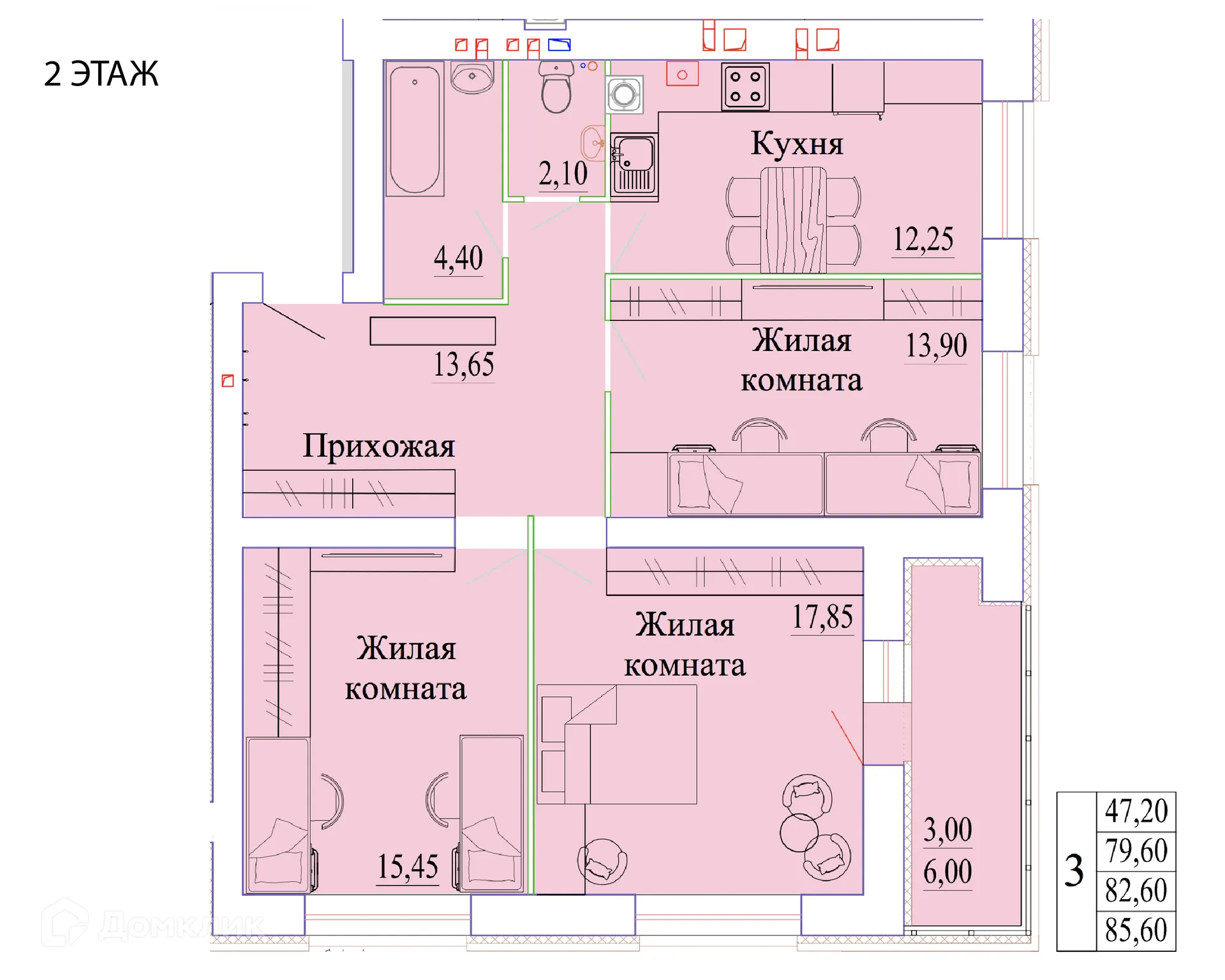 Фото квартиры в ЖК Ильинский