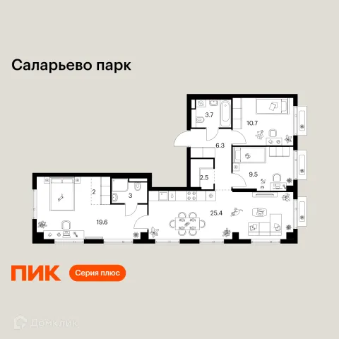 Квартира в ЖК Саларьево парк
