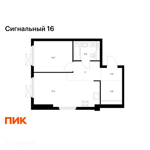 Квартира в ЖК Сигнальный 16
