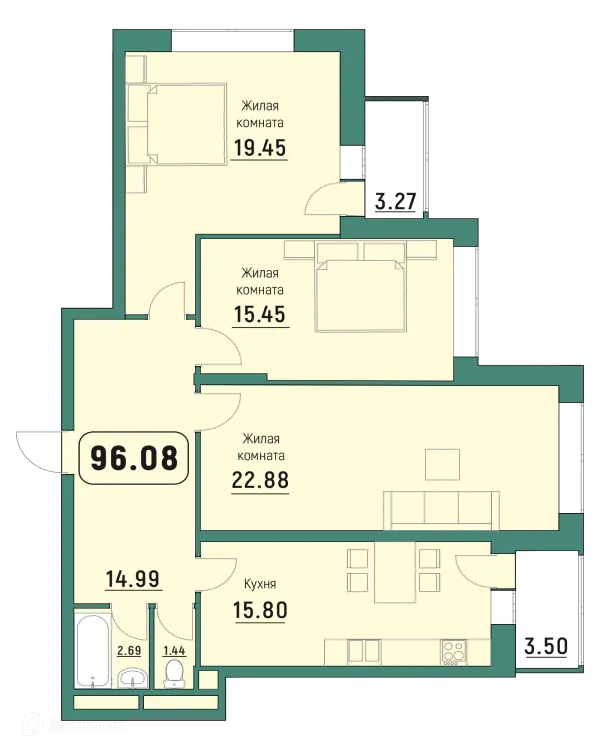 Квартира в ЖК "Куба"
