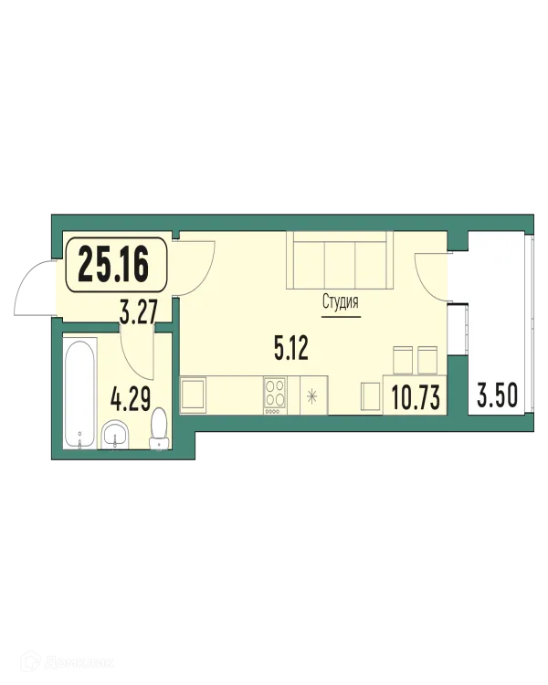 Квартира в ЖК "Куба"