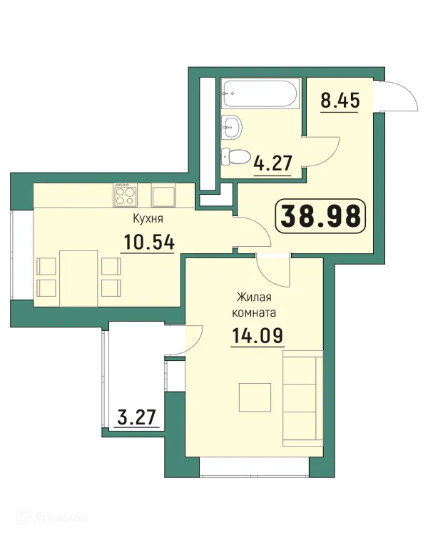Квартира в ЖК "Куба"