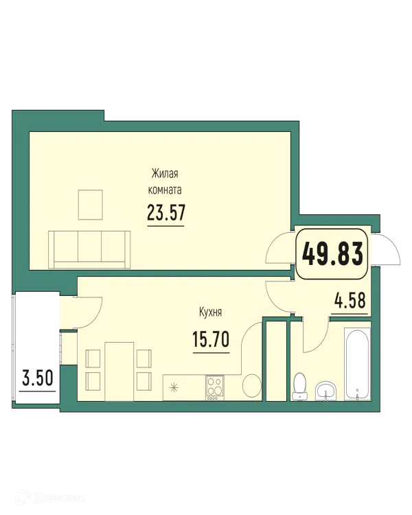 Квартира в ЖК "Куба"