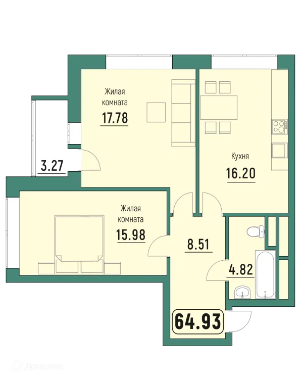 Квартира в ЖК "Куба"