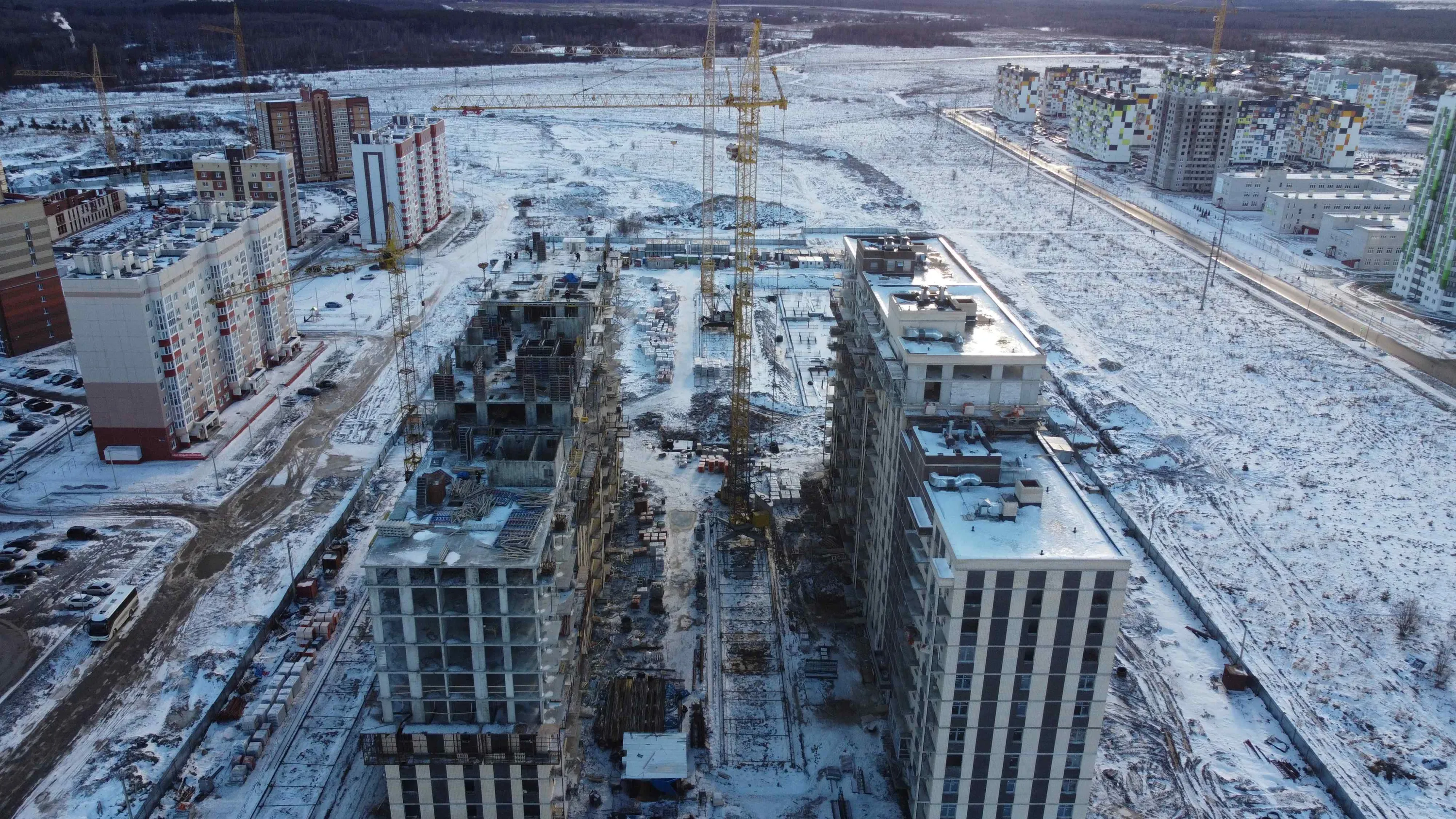 ЖК Первый на Правом ход строительства