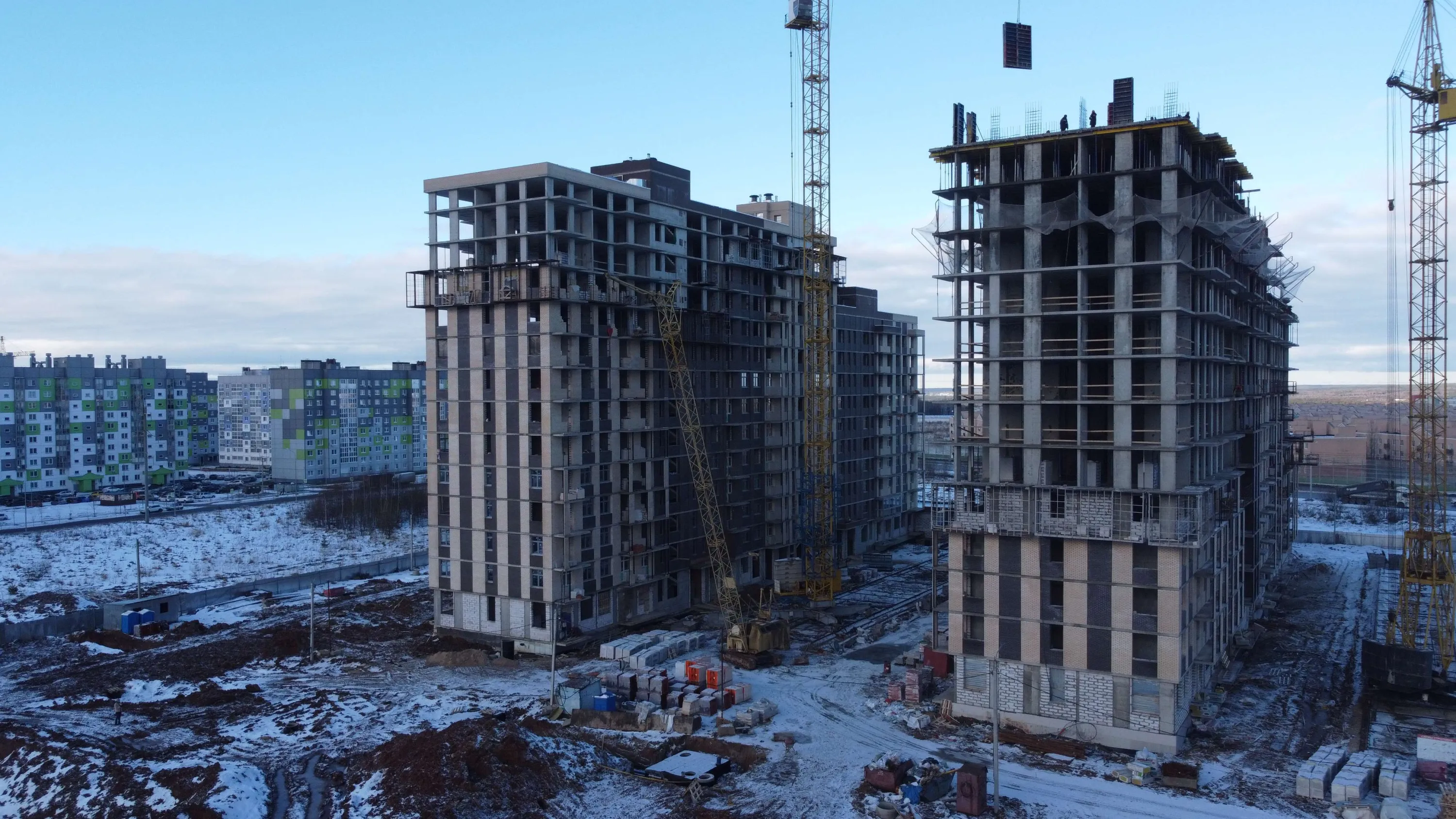 ЖК Первый на Правом ход строительства